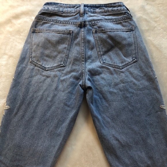 PacSun Embroidered Floral & Distressed Mom Jean - Picture 9 of 12